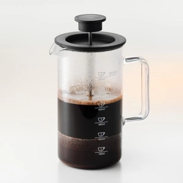 Oldenhof Cafetière 1 Liter Glas Kunststof 2 Oldenhof Cafetière 1 Liter Glas Kunststof - Afbeelding 2