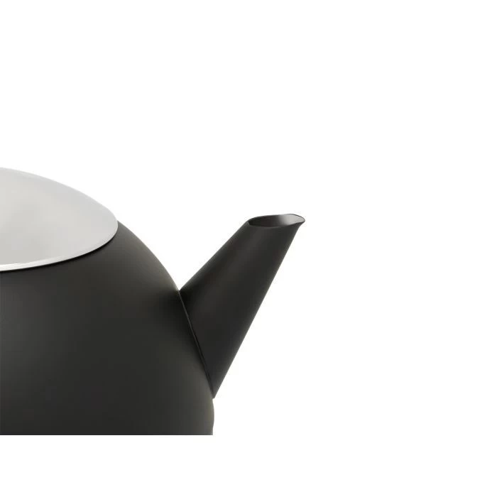 Bredemeijer Duet Bella Ronde Theepot 1,2 Liter Mat Zwart 3 Bredemeijer Duet Bella Ronde Theepot 1,2 Liter Mat Zwart - Afbeelding 3