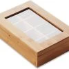 Point Virgule Theedoos 29 X 20 X 7,5 Cm 8 Vakken Bamboe