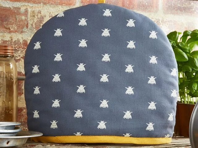 Ulster Weavers Bees Theemuts Katoen Blauw 2 Ulster Weavers Bees Theemuts Katoen Blauw - Afbeelding 2