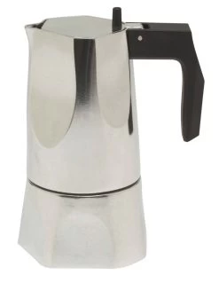 Alessi Ossidiana Mokapot 1-kops Aluminium Glans