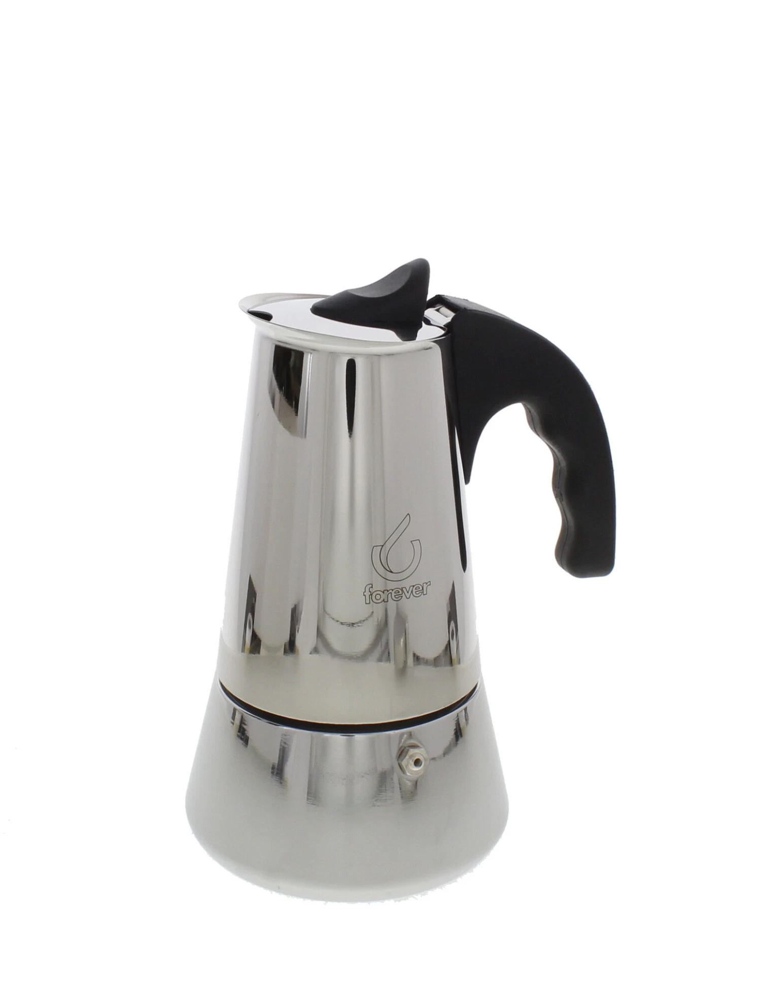 Forever Miss Conny Inductie Mokapot 6-kops Rvs Glans 1 Forever Miss Conny Inductie Mokapot 6-kops Rvs Glans