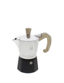 Forever Prestige Woody Mokapot 2-kops Aluminium Mat