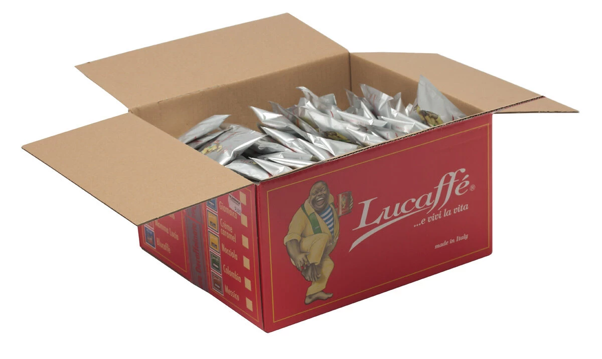 Lucaffé Decaffeinato Cafeïnevrije Espressoservings Doos 150 1 Lucaffé Decaffeinato Cafeïnevrije Espressoservings Doos 150