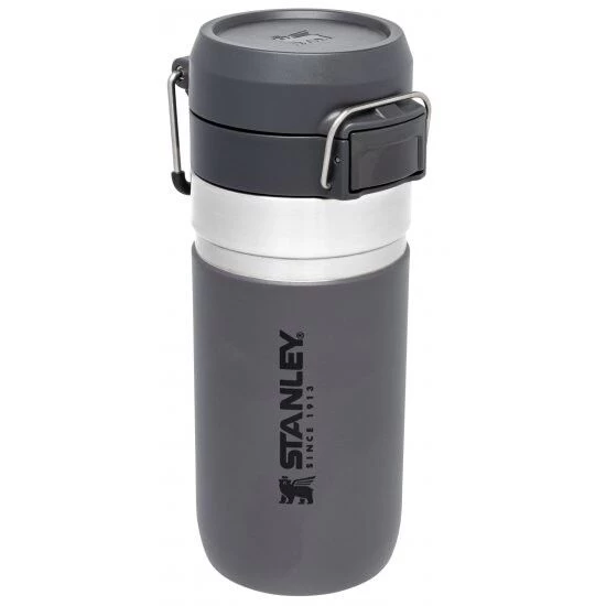 Stanley The Quick Flip Water Bottle 470 Ml Charchoal 2 Stanley The Quick Flip Water Bottle 470 Ml Charchoal - Afbeelding 2