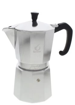 Forever Miss Moka Prestige Mokapot 12-kops Aluminium Mat