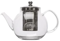 Inoxibar Theepot Met Theefilter 1,2 Liter Glas