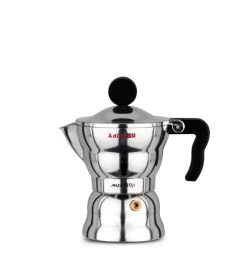 Alessi Moka Mokapot 1-kops Aluminium Glans