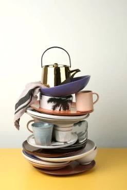 HK Living ACE6740 Bold & Basic Theepot 700 Ml Aardewerk Goudkleurig -Koffie Drank Winkel ace6740 b