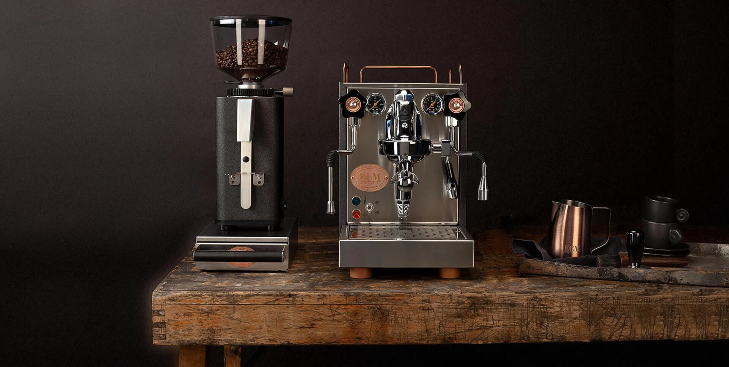 ECM Mechanika VI Slim Heritage Espressomachine Rvs Glans 2 ECM Mechanika VI Slim Heritage Espressomachine Rvs Glans - Afbeelding 2