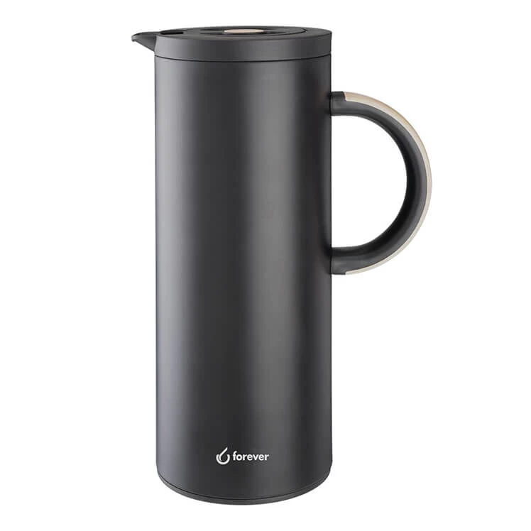 Forever Thermoskan 1 Liter Mat Zwart 1 Forever Thermoskan 1 Liter Mat Zwart