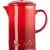 Le Creuset Holly Collectie Cafetière 800 Ml Aardewerk Kersrood