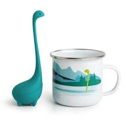 Ototo Cup Of Nessie Theeinfuser En Beker Kunststof/emaille Blauw